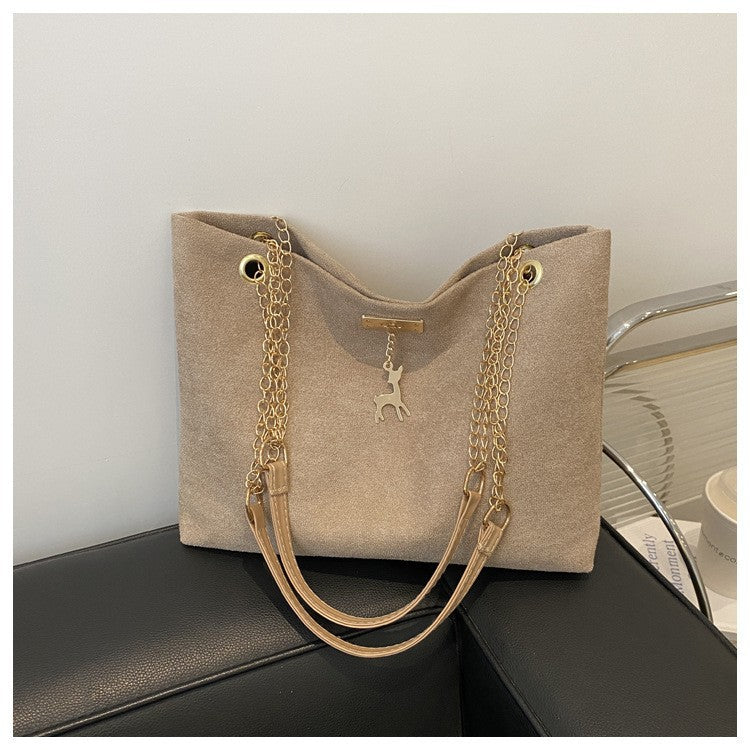 Retro Commuter Texture Chain Shoulder Bag
