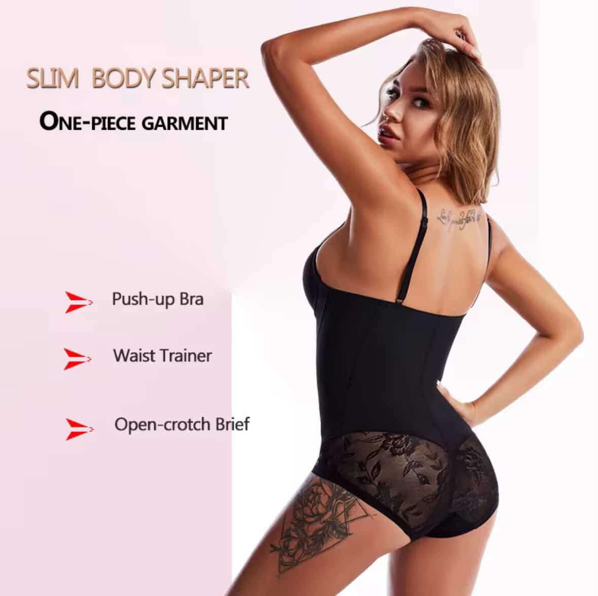 Crotch Sexy Support Breast Thin Waist Lift Bottom Women Jumpsuit Slim Suit Shapewear