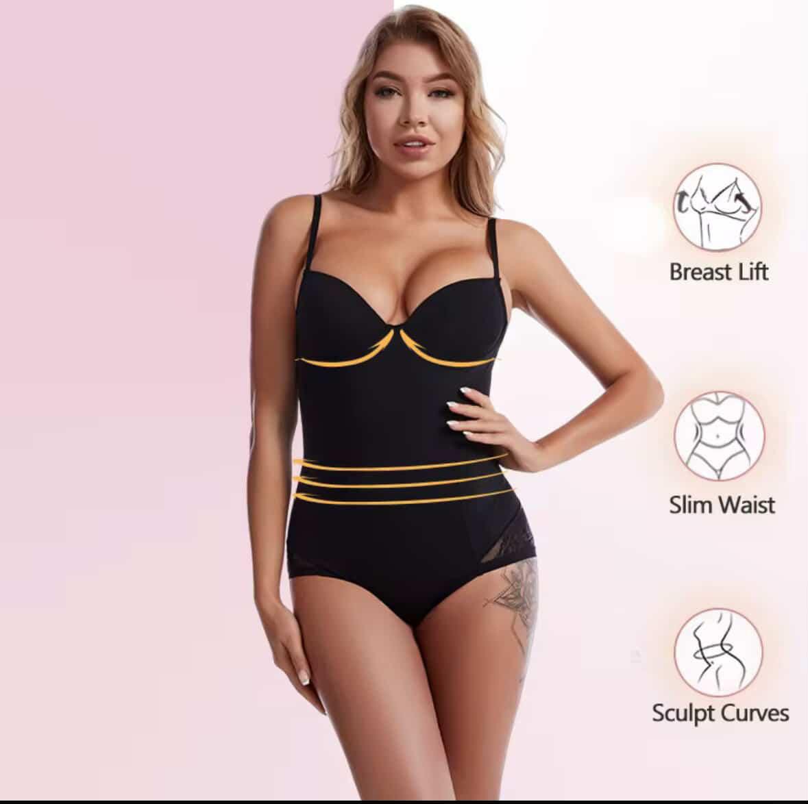 Crotch Sexy Support Breast Thin Waist Lift Bottom Women Jumpsuit Slim Suit Shapewear