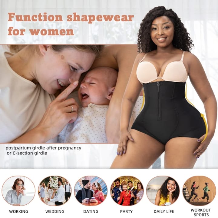 High Waisted Postpartum Tummy Control Shaper Short Panties Women Hip Butt Lifter Bbl Faja Shapewear Shorts