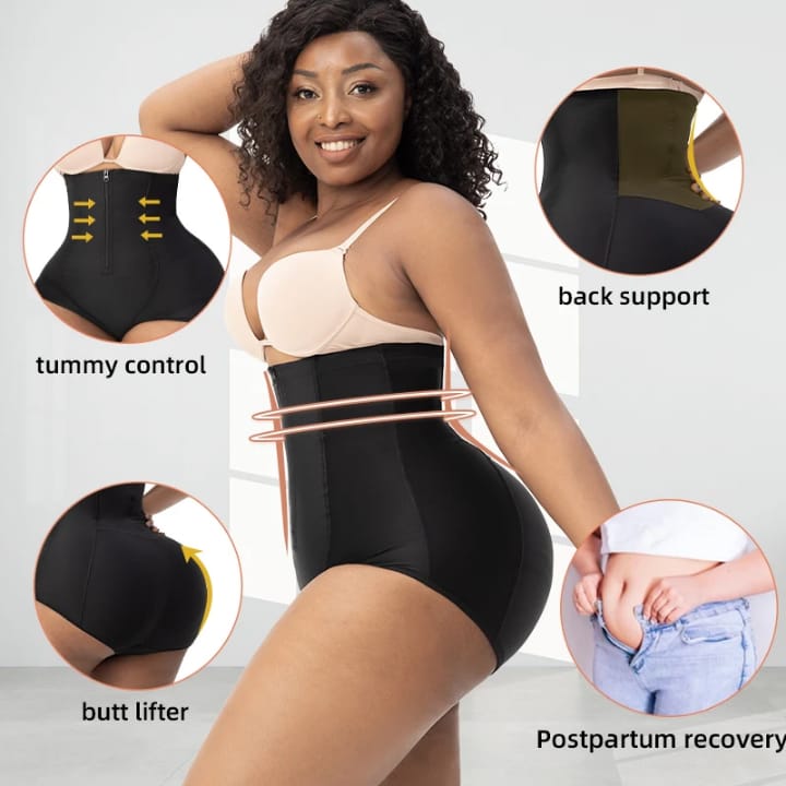 High Waisted Postpartum Tummy Control Shaper Short Panties Women Hip Butt Lifter Bbl Faja Shapewear Shorts