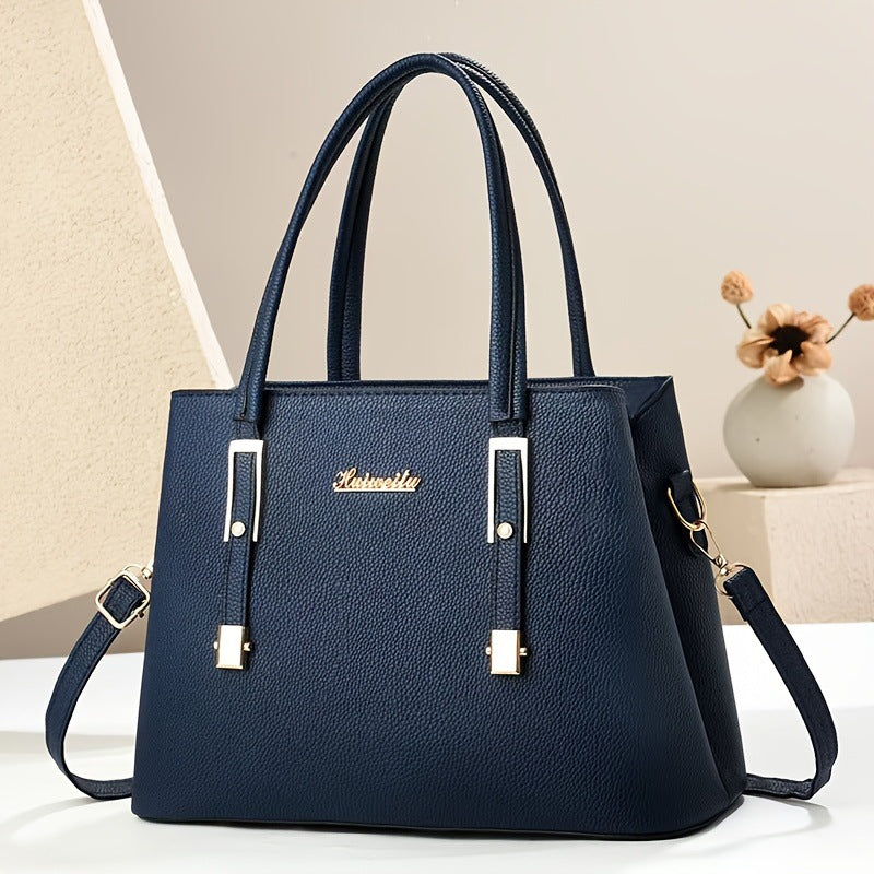 Simple Tote Handbag Versatile Crossbody Or Shoulder Bag